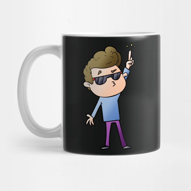 Cartoon Cool Guy by GBDesigner